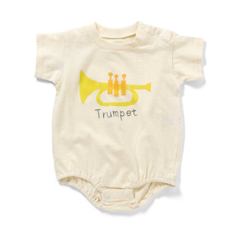 BIT'Z 楽器＆動物プリントボディスーツ/YE80cm